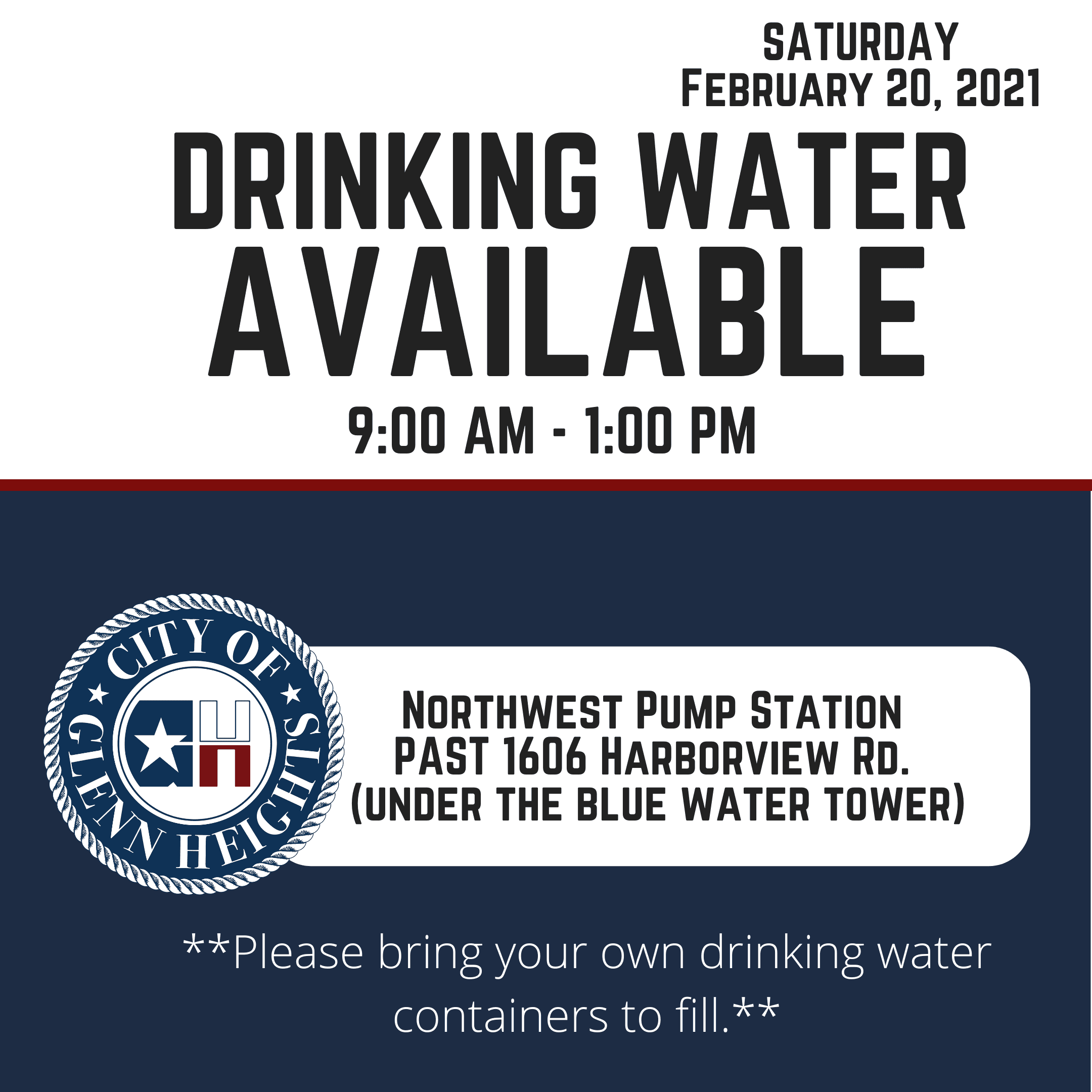 Saturday Drinking Water