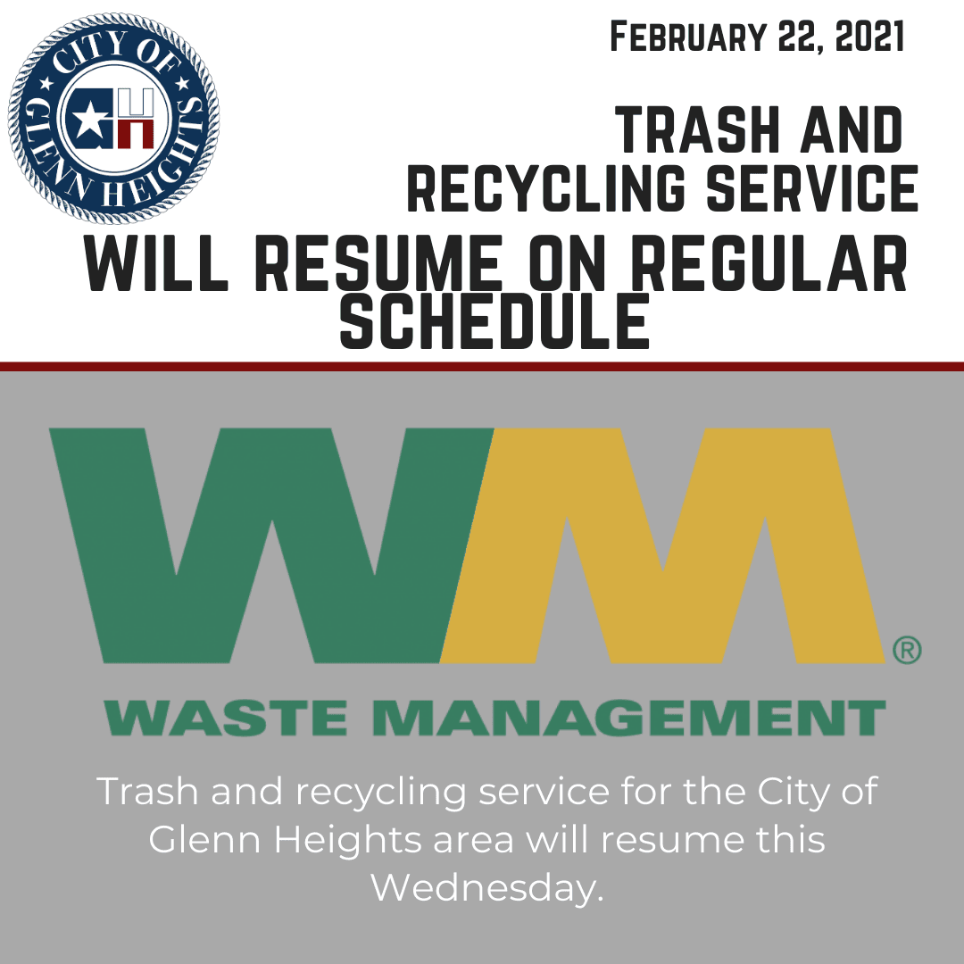 Waste Management Resuming Service