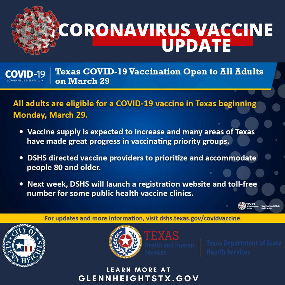 Vaccinations open to ALL