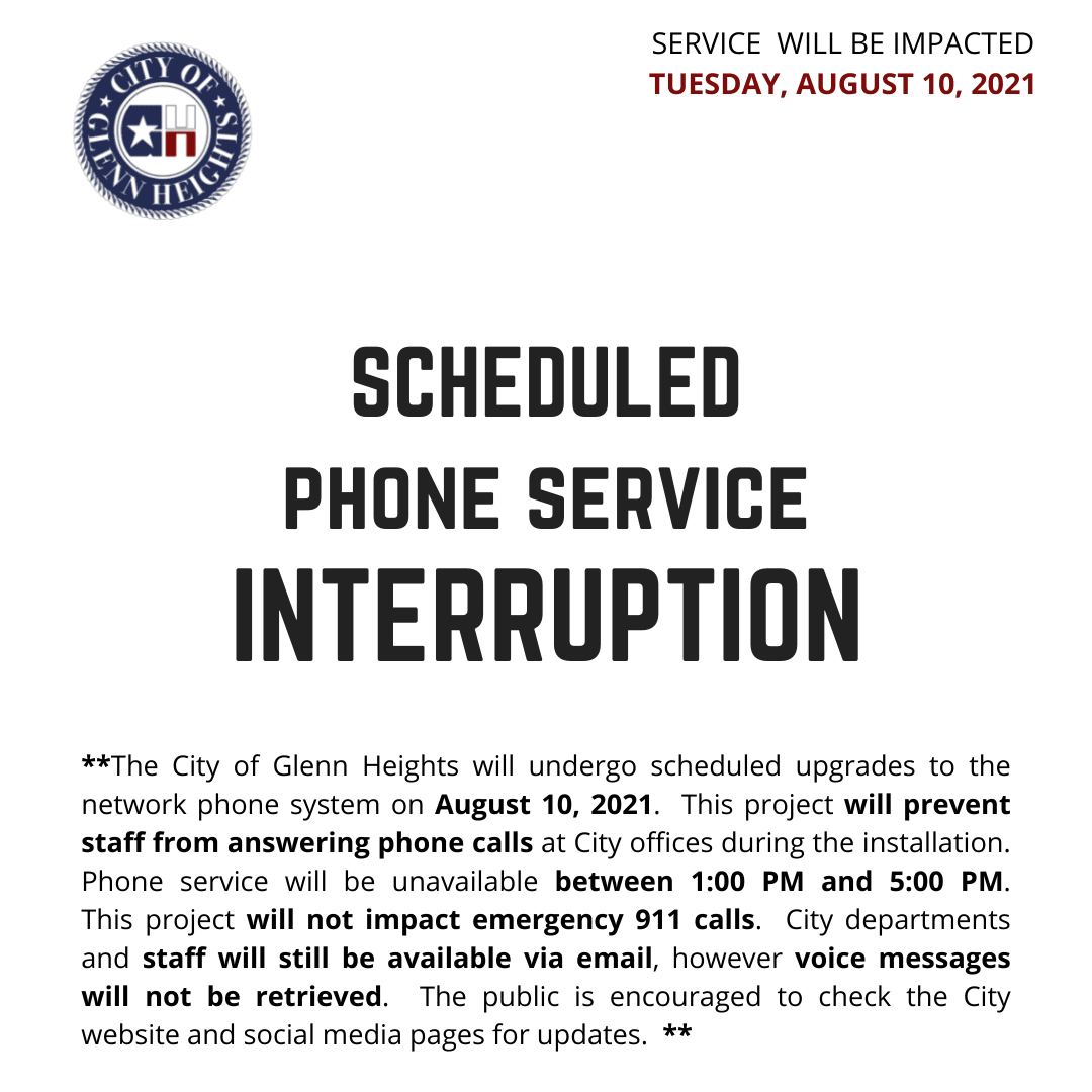 Scheduled Phone Service I